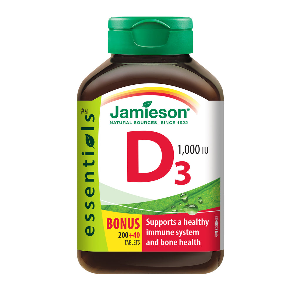 Jamieson Vitamin D3 1000IU 200+40 - DrugSmart Pharmacy