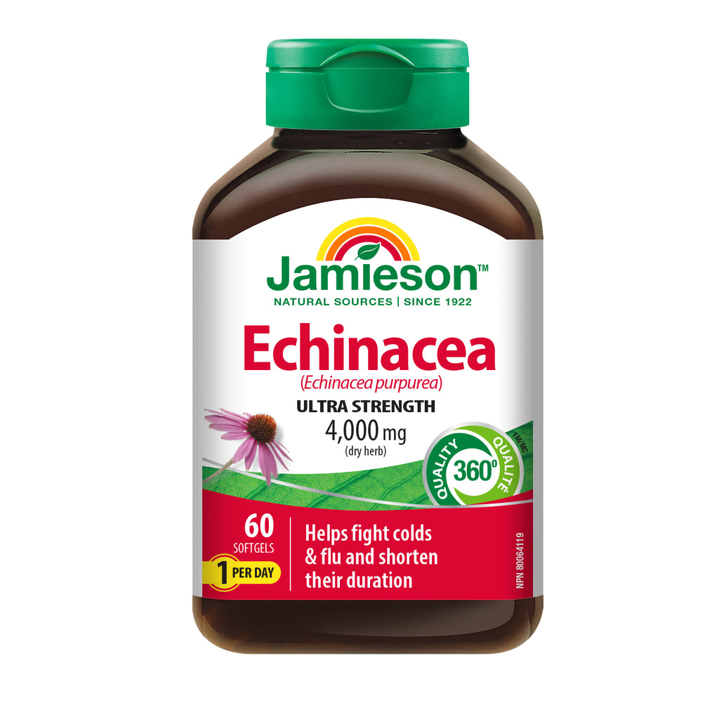 Jamieson Ultra Strength Echinacea, 4000mg Soft Gel Caps 60 - DrugSmart Pharmacy